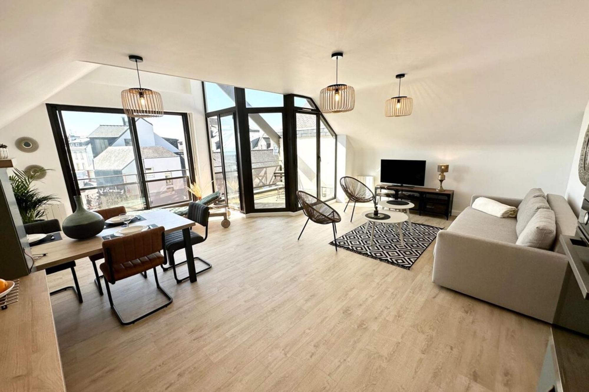 T2 Neuf Top Cocooning Terrasse - Face A La Mer Пломер Екстериор снимка