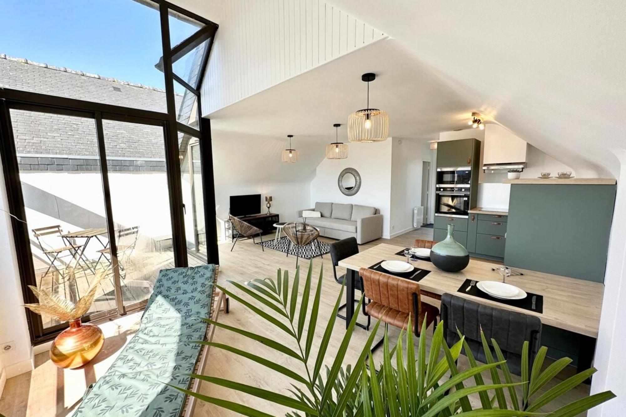 T2 Neuf Top Cocooning Terrasse - Face A La Mer Пломер Екстериор снимка